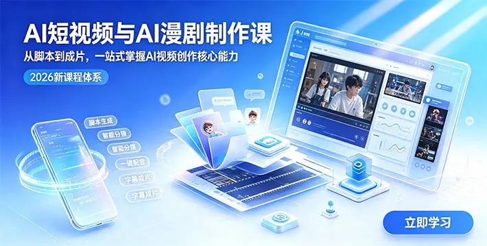 AI短视频与漫剧制作培训-太原AI视频课程