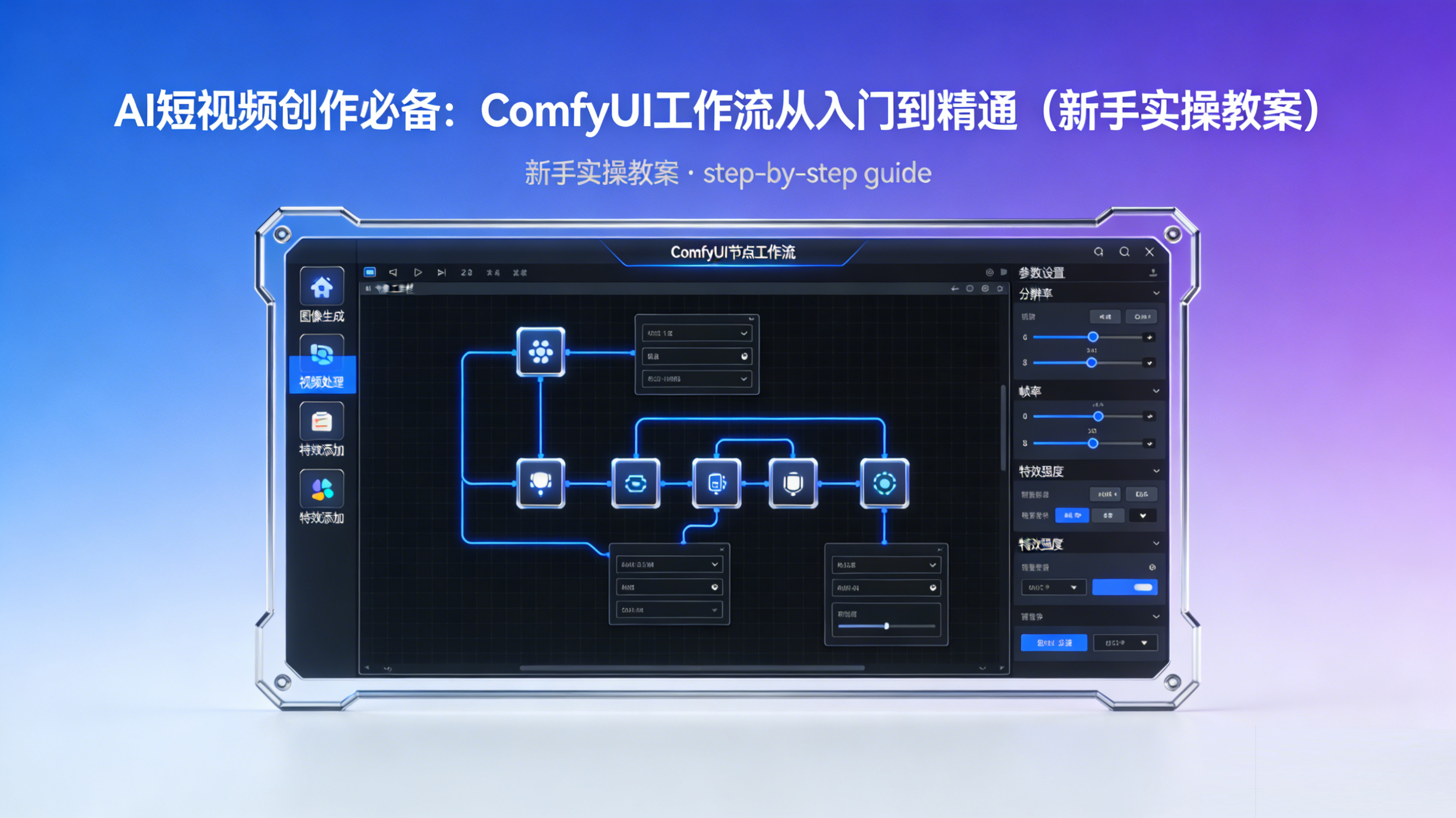 AI 短视频创作 ComfyUI 工作流入门实操教案知识点图解