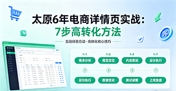 太原6年电商详情页实战：7步高转化方法